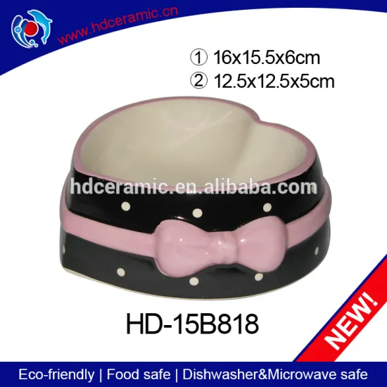 Cute ceramic pet cat bowl,wholesale dog feeds trough
