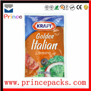 salad dressing laminated vacuum packaging bags/salad dressing packaging