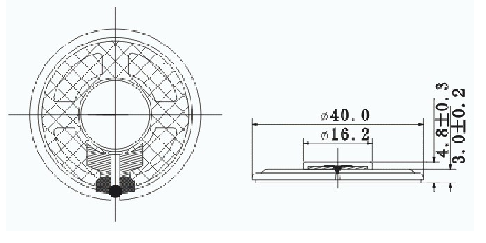 40mm mylar speaker