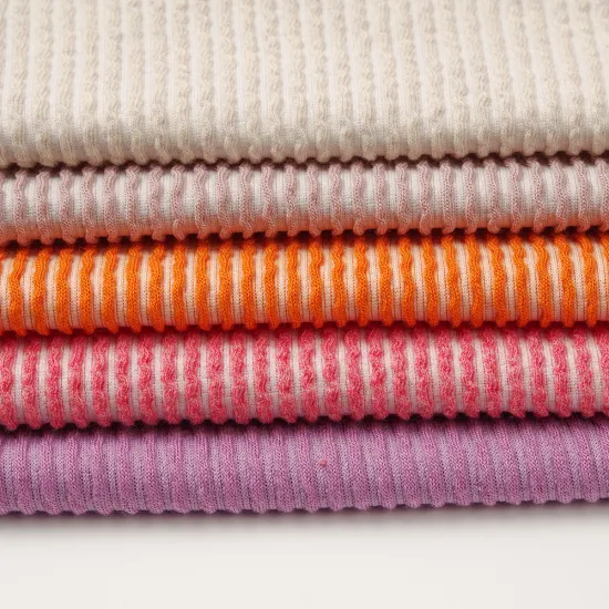 Viscose Polyester Stretch Custom Knit Fabric Bullet Fabric
