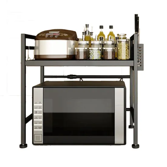 Adjustable Stainless Steel Kitchen Microwave Oven Shelf