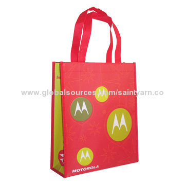 Promotional Nonwoven Tote Bags, Customized Specifications are Accepted, Available with OPP Coating