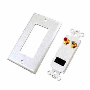 AV Wall Plates with HDMI, +2RCA Jacks