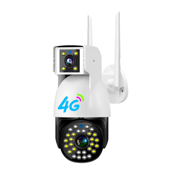 Global 4G Camera Outdoor IP Auto PTZ Dual Lens CCTV Security Camera V380 3MP