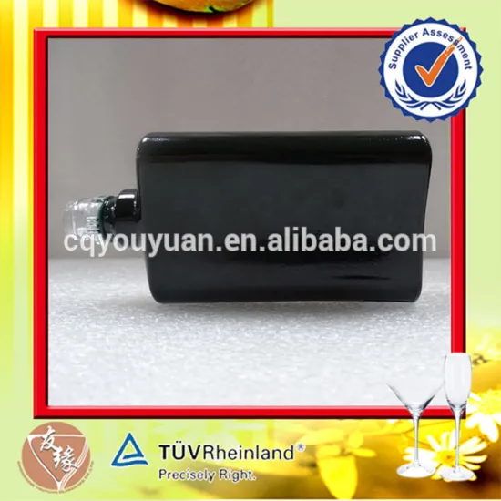 Flint Glass 100ML Liquor Gift Glass Bottles Flat Mini Liquor Bottle Prices