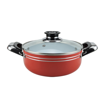 Economic Casserole Pots: Aluminum with Pattern Lines