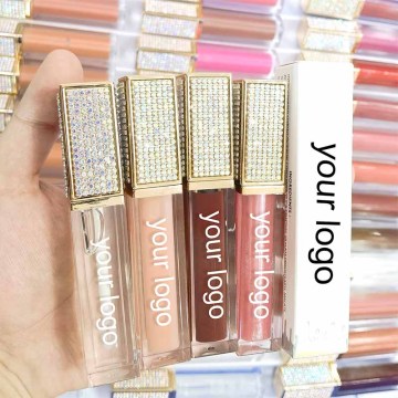 Tiada logo vegan kalis air berkilat gloss &amp; vendor gincu berlian matte label peribadi kosmetik