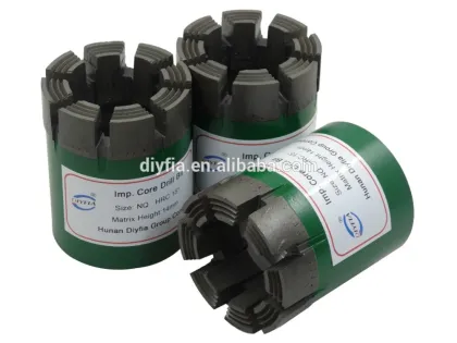 Diamond core drill bits for hard rock / Rock drill bits