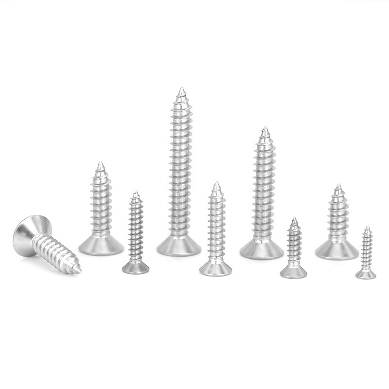 Stainless Steel Cross Countersunk Tapping Screw with DIN Standard Inch & Metric Measurement System