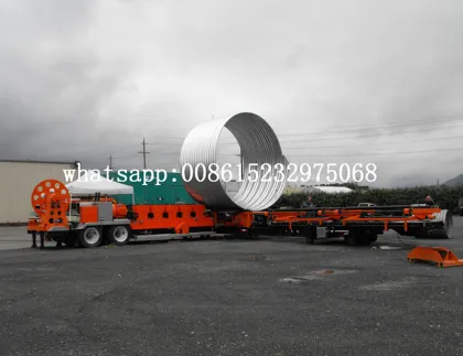 Full automatic corrugated steel pipe machine