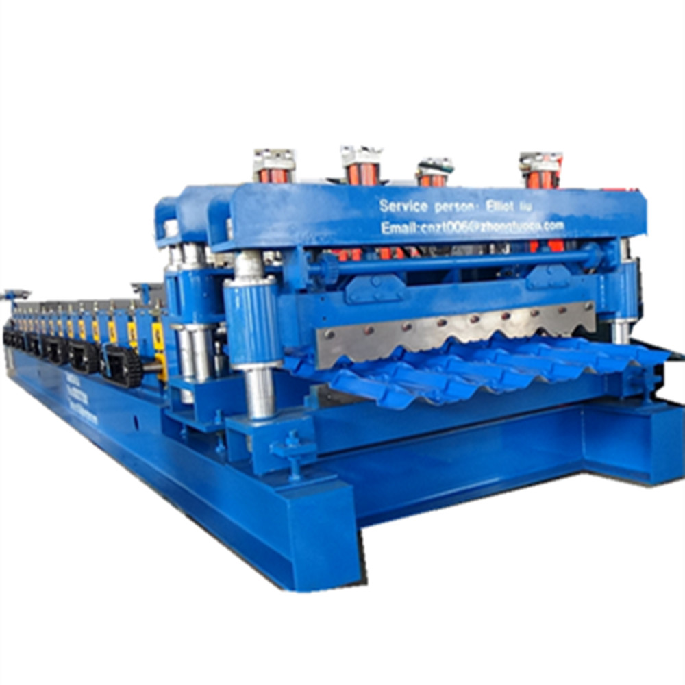 New 970 steel roof tile forming machine