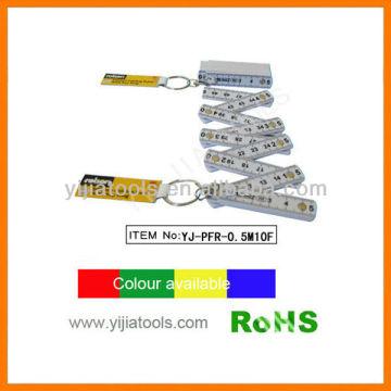 YJ-PFR-0.5M/10F plastic folding ruler