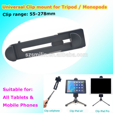 55-278mm extendable Universal Mobile Phone Tablet pc Tripod Cradle Clip mount for iPad Pro 2 3 4 air iPhone 6 Plus Samsung Tab