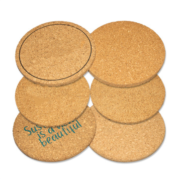 Custom Printed Logo 9mm Cork Coasters: Perfect for Mugs and Cups