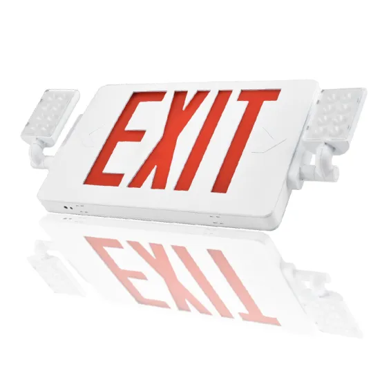 JIMING 2019 New Slim LED Emergency Exit Sign with Red Letters and LED Heads