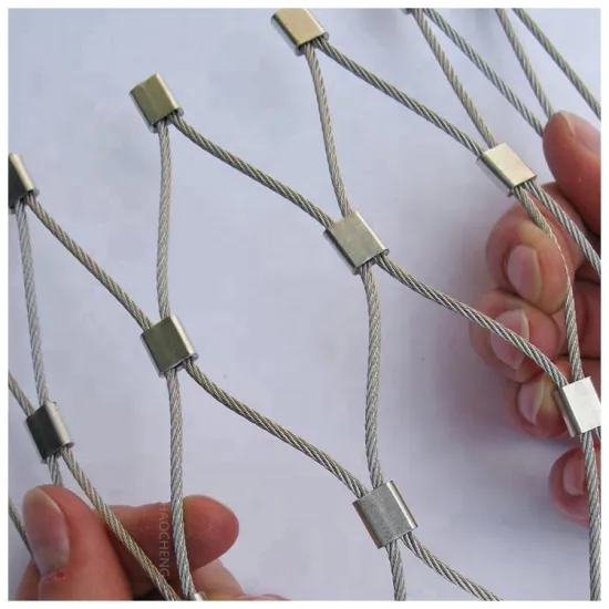 Stainless Steel Wire Rope Mesh for Zoo Fencing and Animal Enclosures