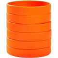 Single Colors Blank Silicone Wristbands Rubber Bracelets