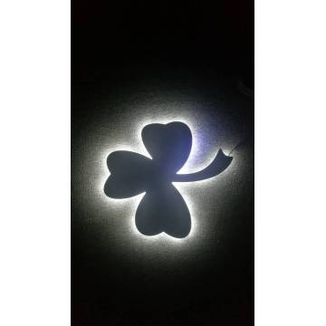 Cloverleaf backlit light sign