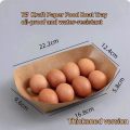 420ml Thickened Kraft Paper Food Boat Tray