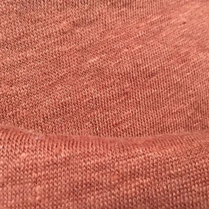 Natural fiber knitting linen jersey fabric
