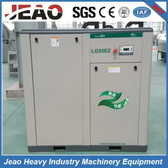 55kw Industrial Stationary Motor Belt Driven Screw Oil-Less Air Compressor