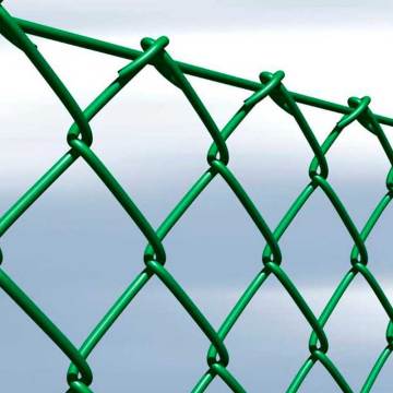 Easily Diamond Mesh Cyclone Fence PVC Coated Chain Link Fence for Sale