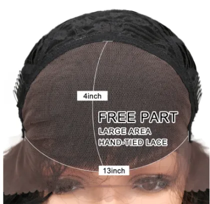 Charming synthetic wig24 Inch for black women Ombre colored long wave hair Lace frontal wig loose synthetic hair wig
