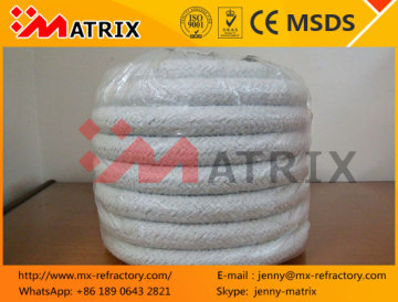 ceramic fiber braided rope steel wire reinforced M0615