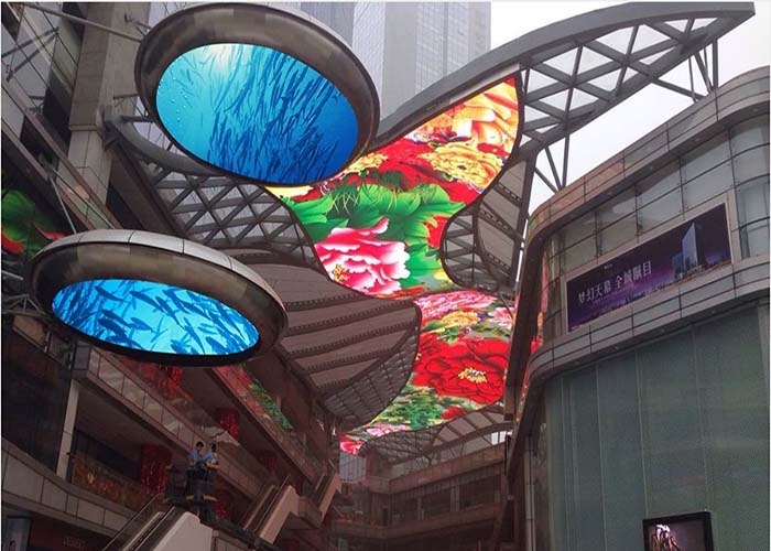 full color energy saving irregular shape led display