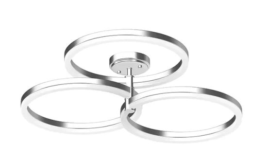 Silver Entryway LED Semi-Flush Mount Light