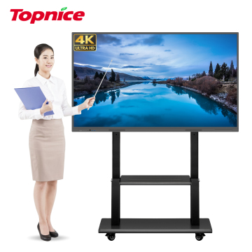 Topnice 98 Inches LCD Smart Board - Interactive Whiteboard for Conferences and Teaching