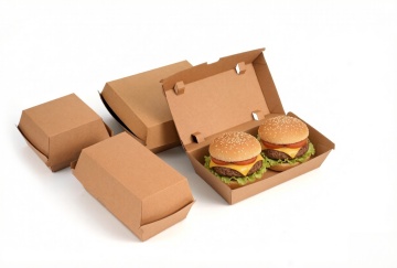 Premium Corrugated Hamburger Boxes for Food Packaging