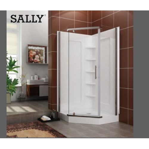 Sally Neo Angle Baño Ducha de ducha Puerta giratoria