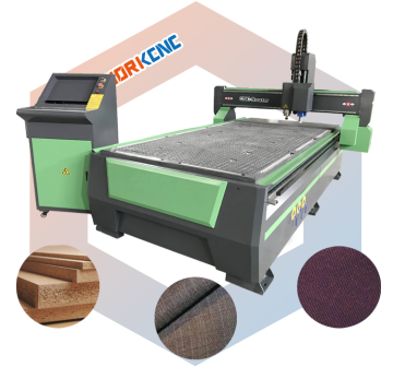 Economic 1325 CNC Router with CCD Camera and Vibrating Knife
