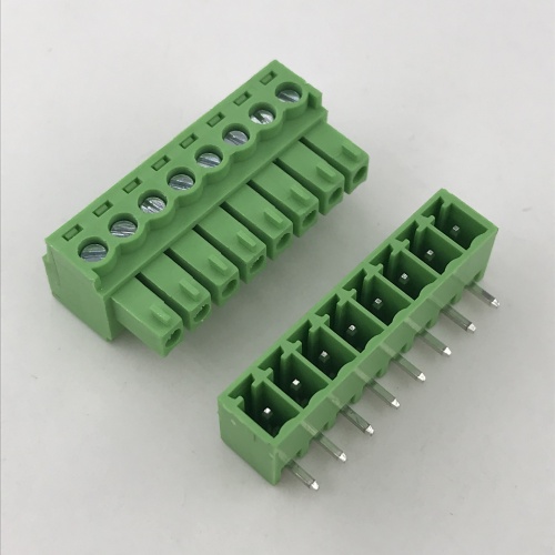 Bloco de terminais de 8 vias de montagem de PCB de passo de 3,5 mm