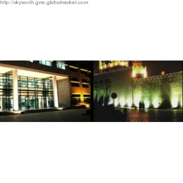 100w-200w LED flood lights, 100-277V integral power supply.