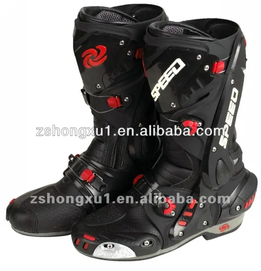 Motorcycle New Style Boots B1003(Black,white,red)