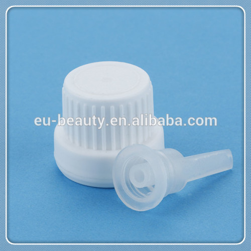 18mm White childproof cap with tamper evident