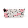 Custom popular drinks series cute canvas pencil case