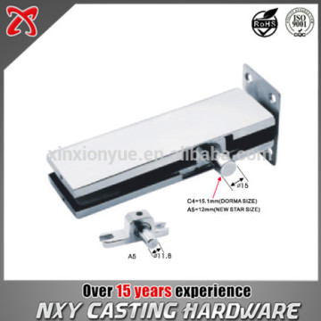 Commercial glass door top patch fitting with the plate for 8-12 frameless glass door