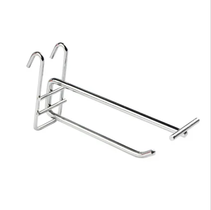 Chrome Single Long Peg Hooks (4.5mm Thickness) for Retail Display