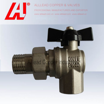 Cw617n Brass Union Angle Ball Valve