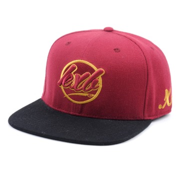 Cheap simple fitted hip hop flat bill snapback cap