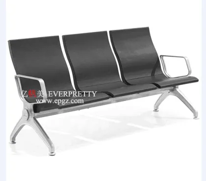 4-Seater Hospital Waiting Chairs & Stainless Steel Airport Link Chairs - Used Airport Seating
