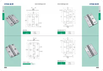 Stainless Steel Satin Finish Bearing Door Hinge