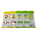 3 side seal flat plastic pouch with zipper