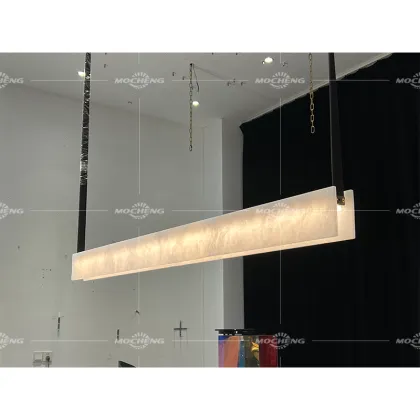 Modern Minimalist Marble Chandelier for Large Art Restaurant Lighting