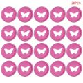 20pcs Colorful Butterfly Notebook Plastic Binding Ring Mushroom Hole Disc DIY R9JA