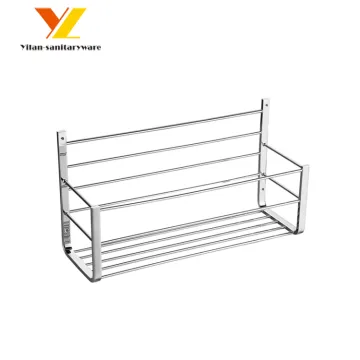 Wall-Mounted Chrome Bathroom Shower Caddy for Shampoo and Soap