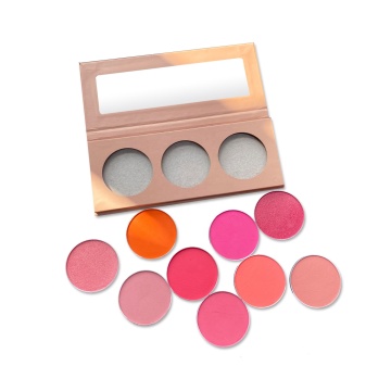 Custom Logo Private Label Vegan Blush Palette Packaging by Blusher Blush Cosmetics Vendor